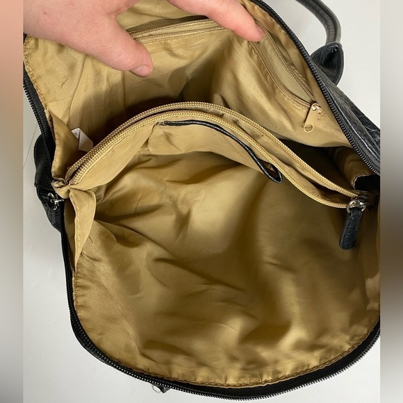 Carol Little Black Vegan Shoulder Bag EUC - Picture 7 of 10